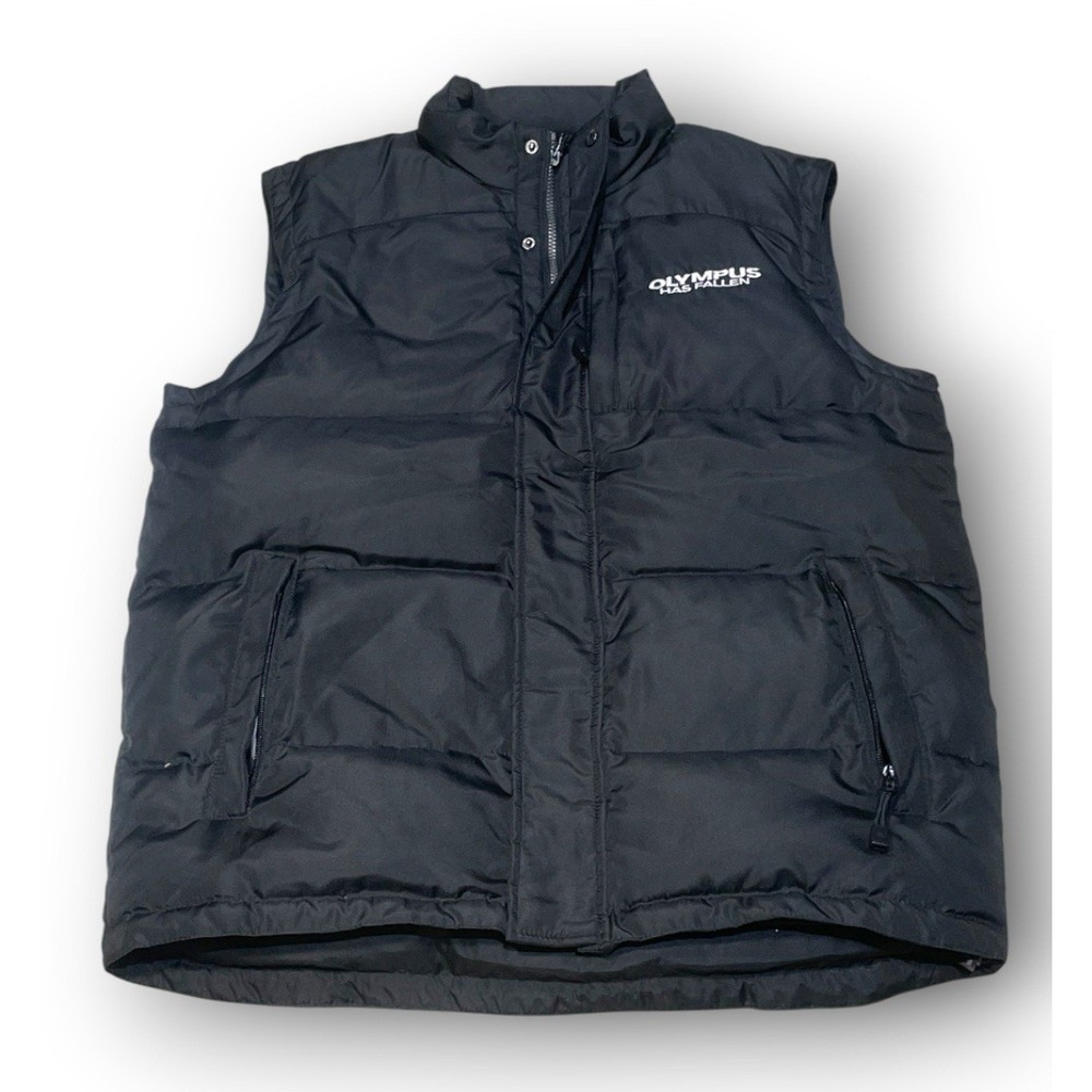 North End Olympus Has Fallen Movie Promo Down Puffer Vest Mens Medium NWOT Black